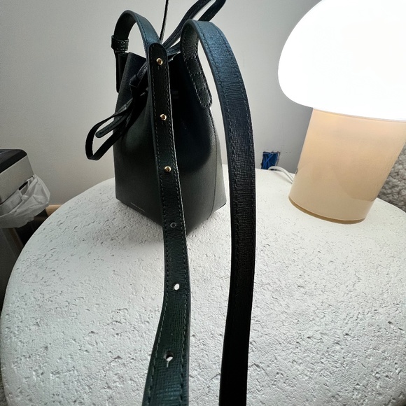 Mansur Gavriel Mini Bucket Bag - Khaki Green - NWOT - Picture 6 of 9